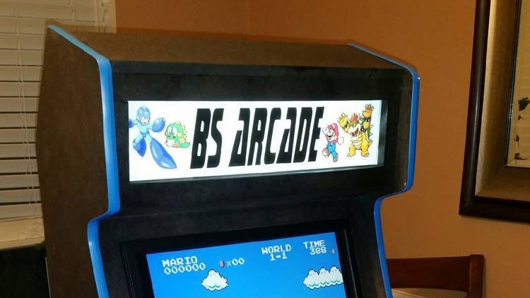 Arcade Marquee Face Adhesive Sticker