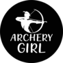 Archery Girl Circle Sticker
