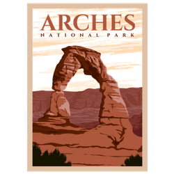 Arches National Park Outdoor Adventure Vintage Utah Sticker