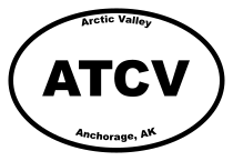 Arctic Valley Oval Sticker