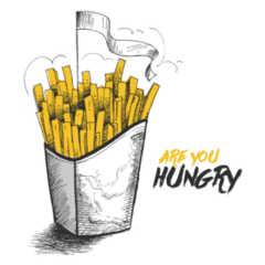 Are You Hungry French Fries Sticker