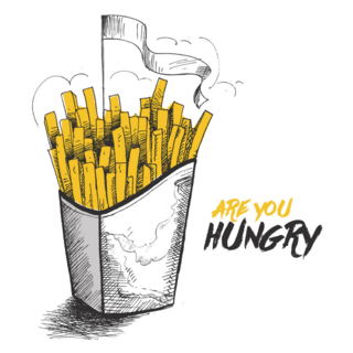 Are You Hungry French Fries Sticker