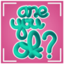 Are You Ok? Suicide Awareness Lettering Sticker