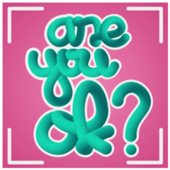 Are You Ok? Suicide Awareness Lettering Sticker