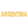Argentina - Country Name In Neon Sticker