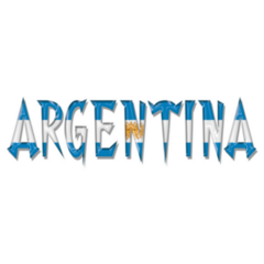 Argentina Flag Text Sticker