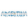 Argentina Flag Text Sticker