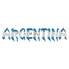 Argentina Flag Text Sticker