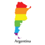 Argentina Map Pride Lgbt Sticker