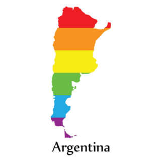 Argentina Map Pride Lgbt Sticker