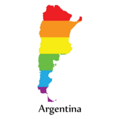 Argentina Map Pride Lgbt Sticker