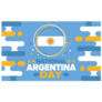 Argentina National Day Logo Sticker