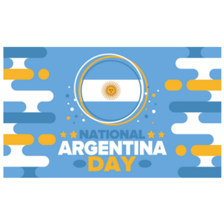 Argentina National Day Logo Sticker