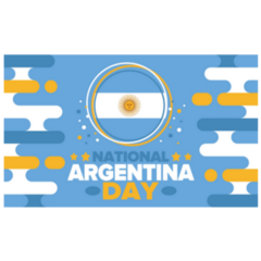 Argentina National Day Logo Sticker
