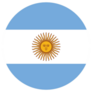Argentina Round Country Flag Sticker