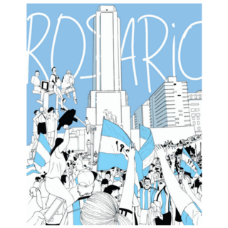 Argentinian Soccer Fans Celebrating Sticker