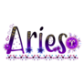 Aries Astrology Lettering Horoscope Sticker