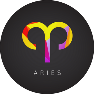 Aries Detailed Zodiac Modern Sticker