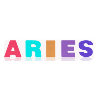 Aries Rainbow Lettering Sticker