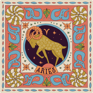 Aries Zodiac Ram Sticker