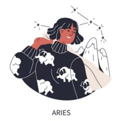 Aries, Zodiac Sign Ram Sticker