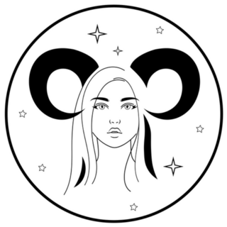 Aries Zodiac Symbol Sticker
