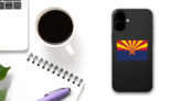 Arizona Az State Flag Sticker on a Phone (New) example