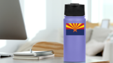 Arizona Az State Flag Sticker on a Water Bottle (New) example
