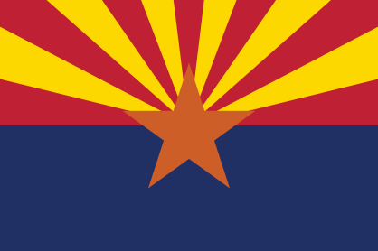 Arizona Az State Flag Sticker