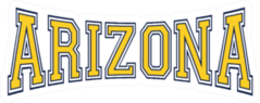 Arizona College Typography Sticker