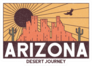 Arizona Desert Illustration With Rocky Mountains Sticker