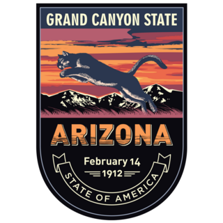 Arizona Emblem State Sticker