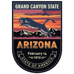 Arizona Emblem State Sticker
