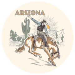Arizona Rodeo Cowboy Sticker
