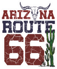 Arizona Route 66 Illustration Sticker