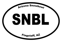 Arizona Snowbowl Oval Sticker