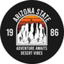 Arizona State 1986 Adventure Awaits Desert Vibes Sticker