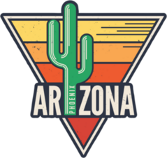 Arizona State Cactus Sticker