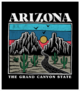 Arizona The Grand Canyon State Illustration Sticker