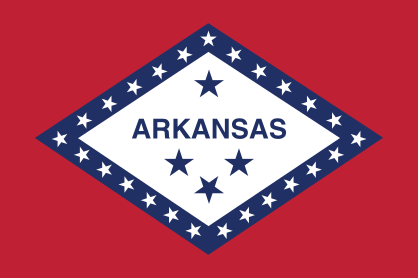 Arkansas Ar State Flag Sticker