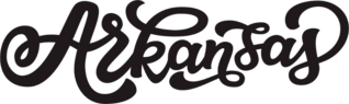 Arkansas Calligraphy Sticker