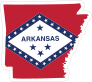 Arkansas Flag State Sticker