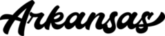 Arkansas Hand-Drawn Script Sticker