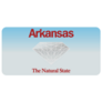 Arkansas License Plate The Natural State Diamond Sticker