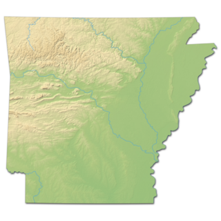 Arkansas Map (united States) - 3d-rendering Sticker