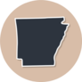 Arkansas State Borders, United States Of America Sticker