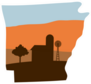 Arkansas State With Farm Sticker