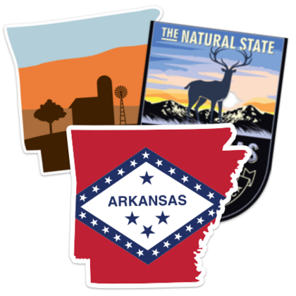 Arkansas Native Sticker USA State Stickers | Free Shipping
