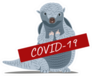 Armadillo Covid-19 Concept Sticker
