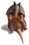 Armadillo In Sitting Position Sticker